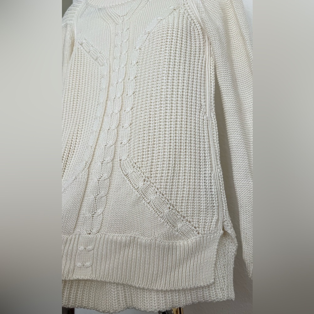 Zara Women's Ivory Knit Sweater - Picture 4 of 7